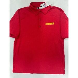 Kansas City Chiefs‎ Polo Shirt Men's XL Red NFL Team Apparel Golf NWT